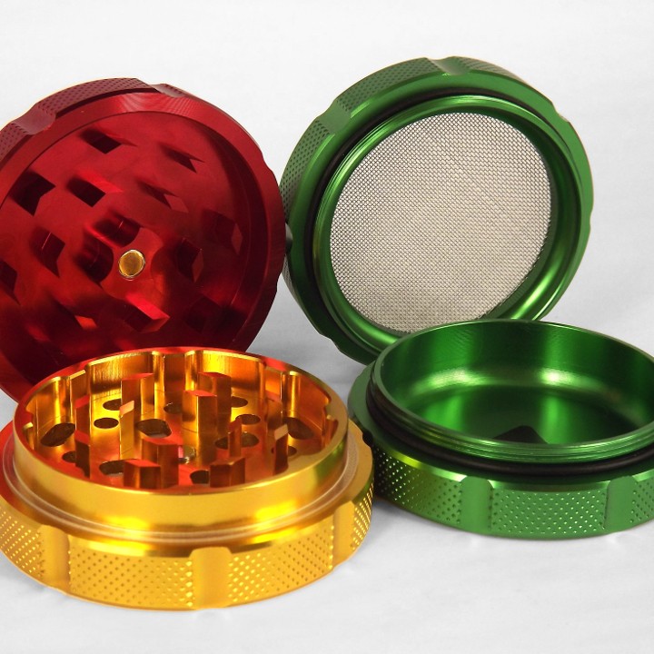 RASTA Herb Grinder - 4-Piece | Products | Greenthumb Hydroponics Store