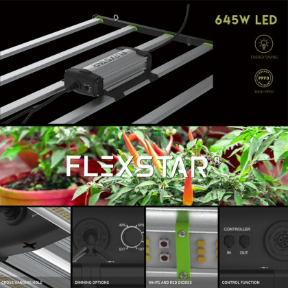 Flexstar LED 645w Full Spectrum | Products | Greenthumb Hydroponics...