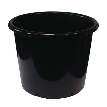 15L Round black pot