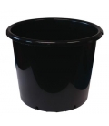 15L Round Black Pot
